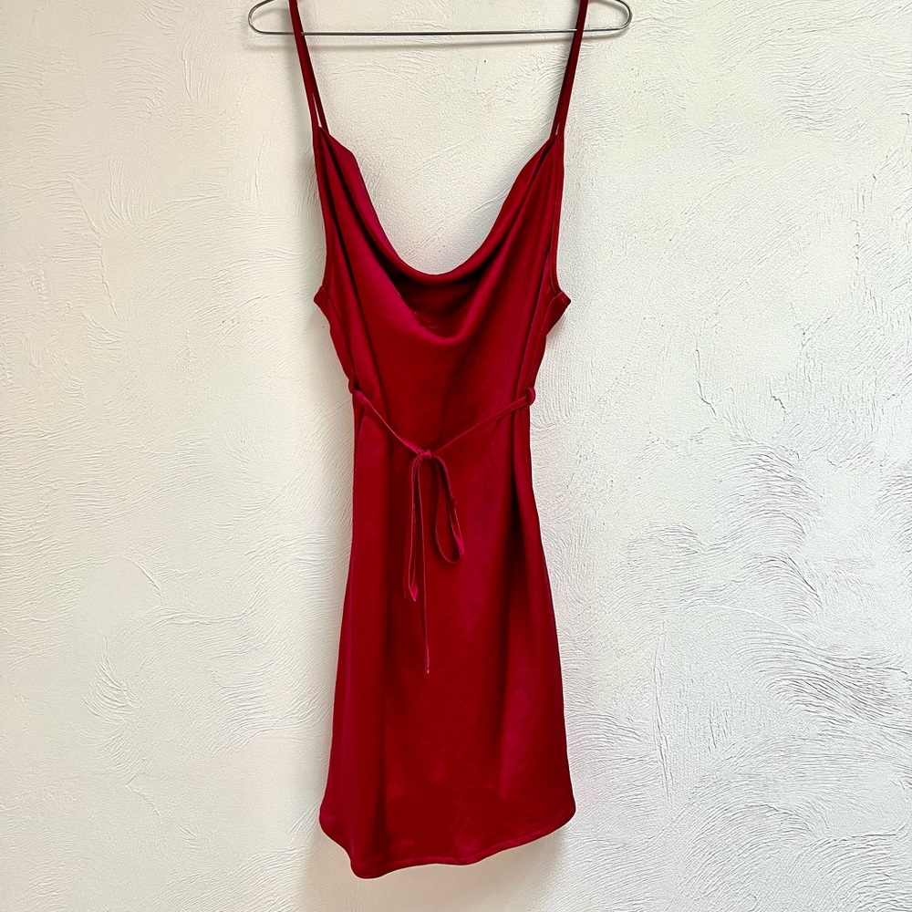 Motel rocks cherry red pink sheath dress